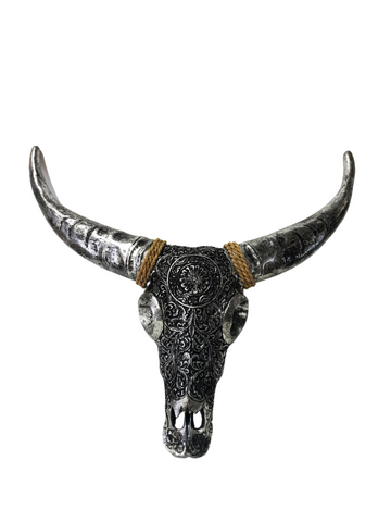 Handcrafted Bull Skull Wall Art – Rustic, Boho & Metallic Styles