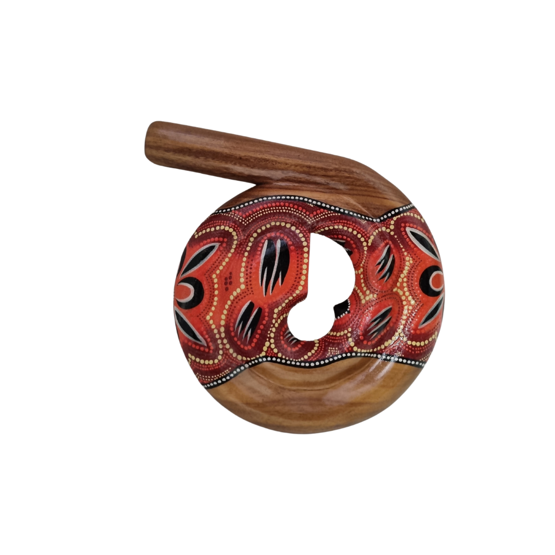 Compact Dig Travel Spiral Musical Instrument RED