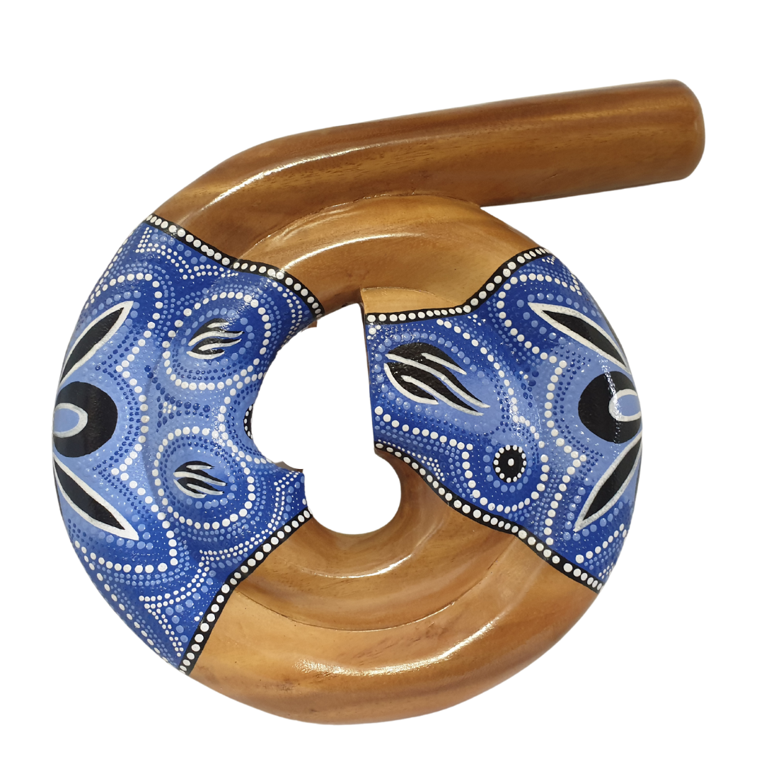 Compact Travel Spiral Musical Instrument BLUE