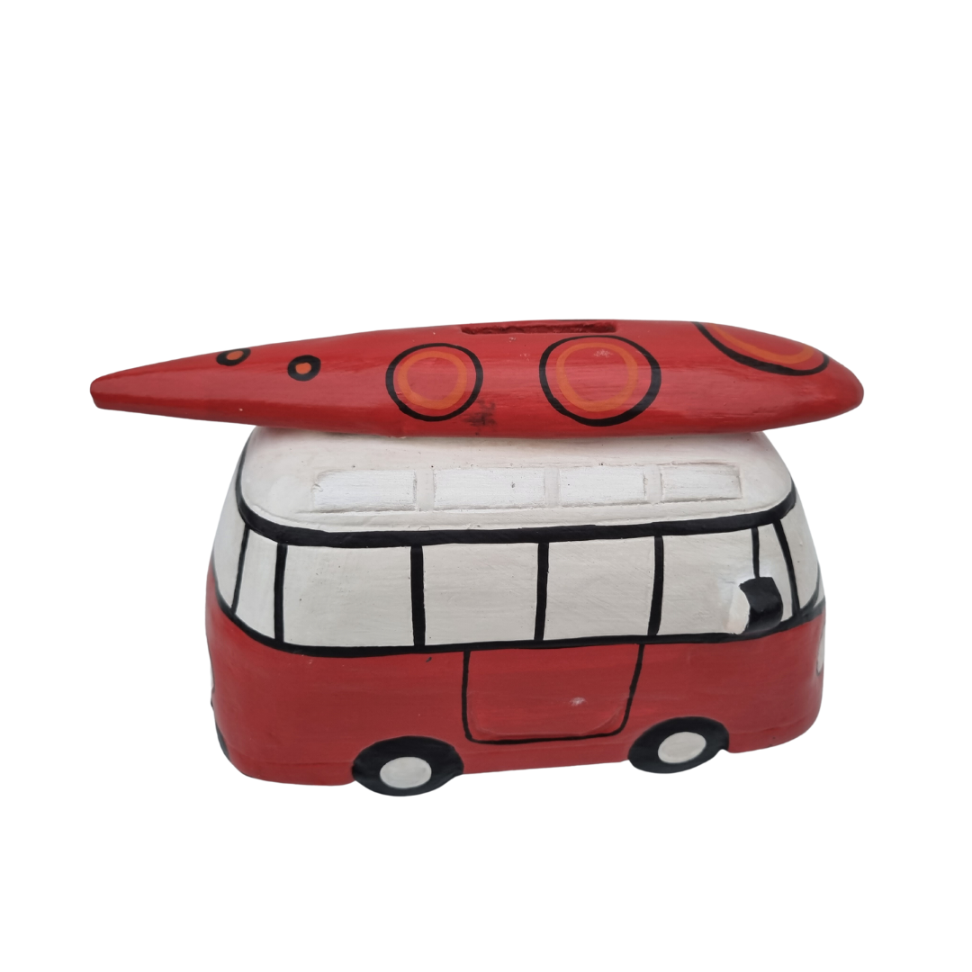 VW Combi Van Wooden Money Box