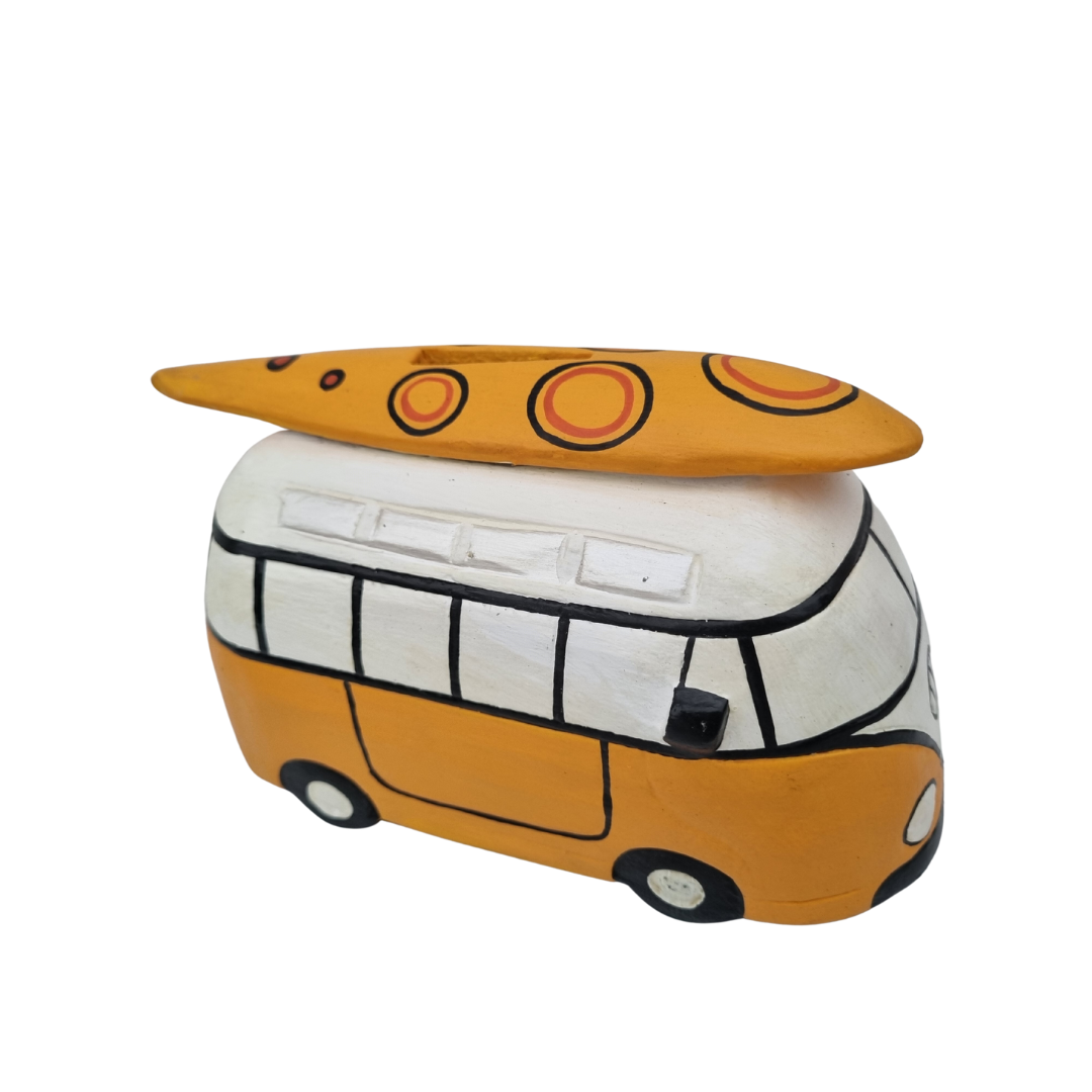 VW Combi Van Wooden Money Box