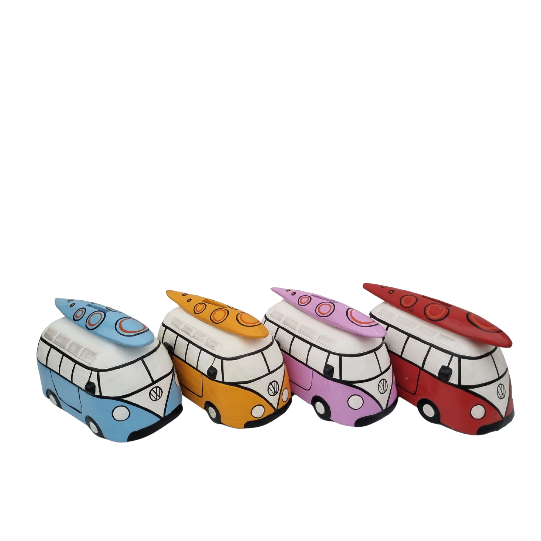 VW Combi Van Wooden Money Box
