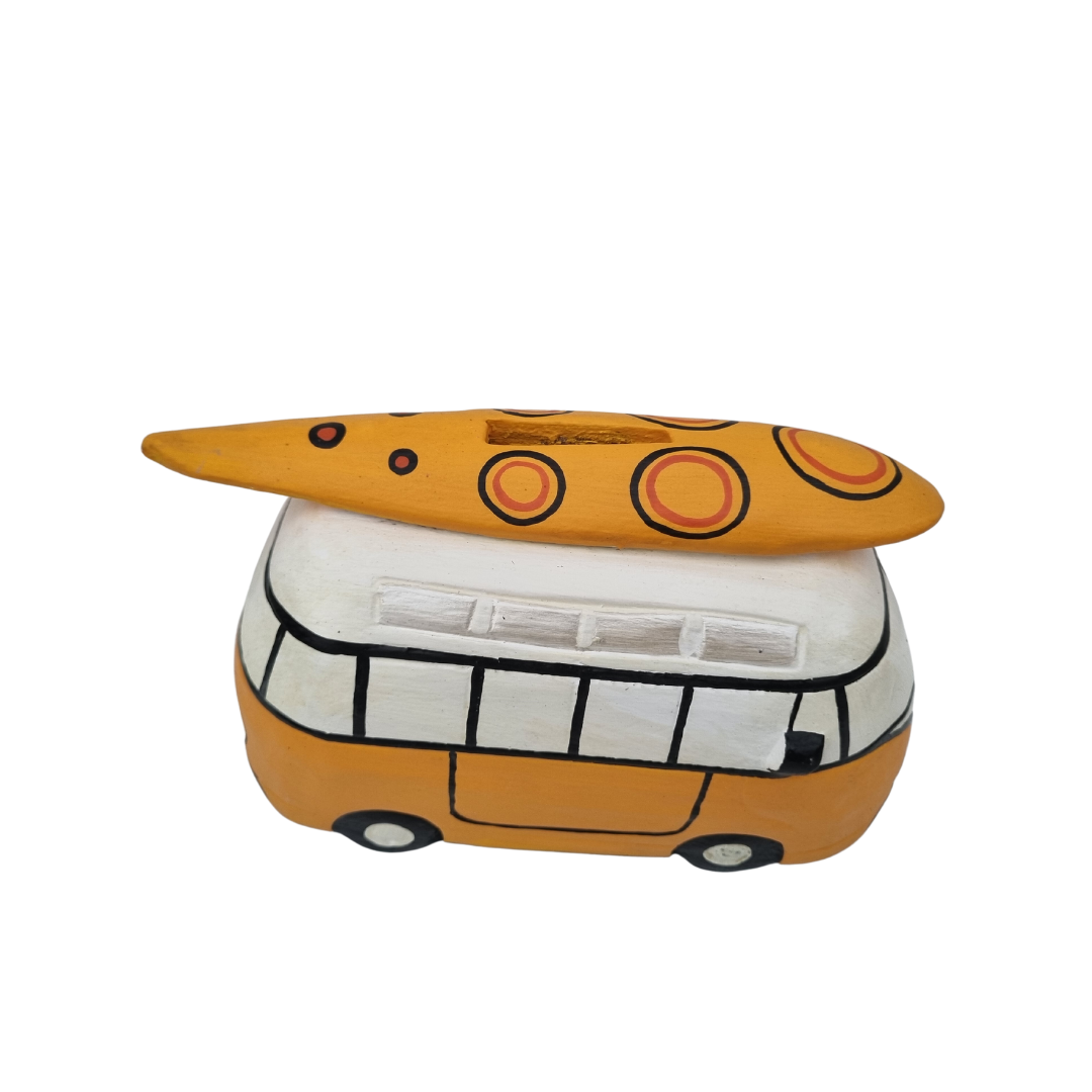 VW Combi Van Wooden Money Box
