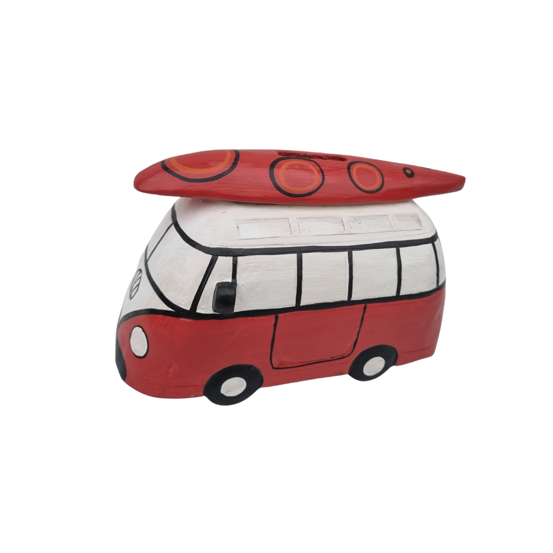 VW Combi Van Wooden Money Box
