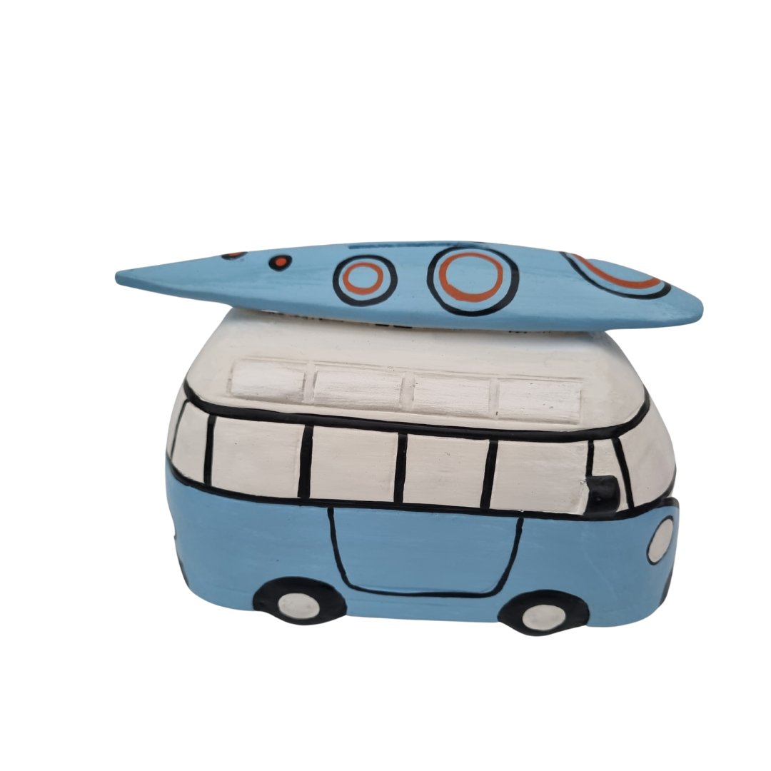 VW Combi Van Wooden Money Box