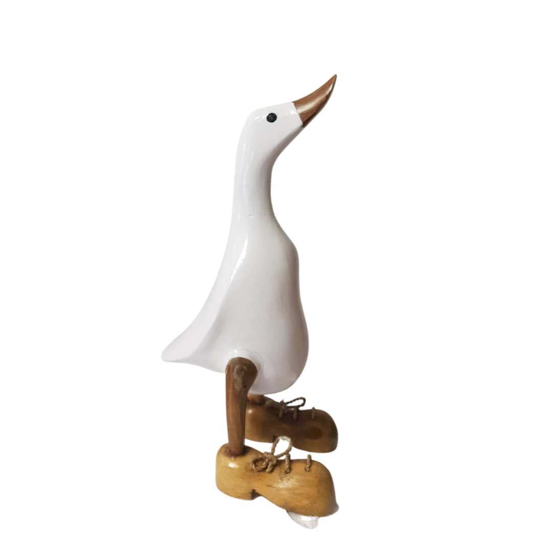 White and natural  Duck Wooden 