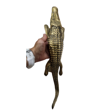 Brass Crocodile Door Handle – Solid Brass