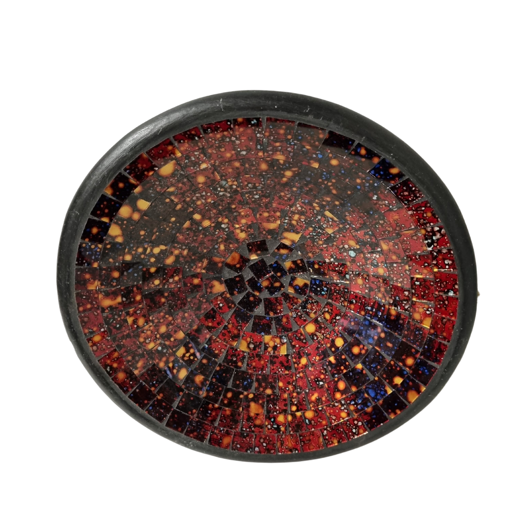 Red Galaxy Mosaic Bowl.