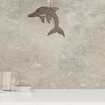 Seashell Dolphin Wall Art