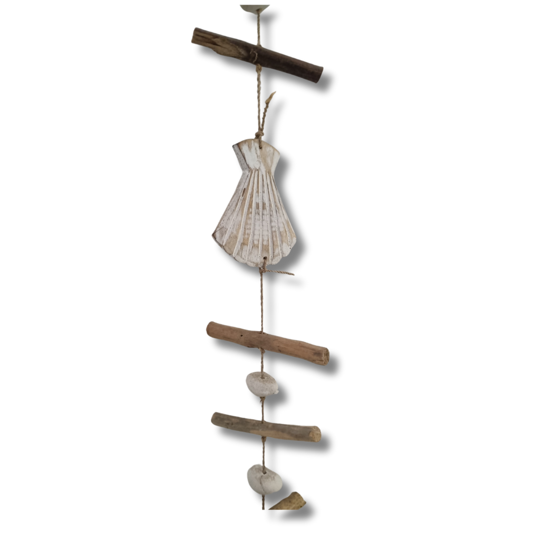 Driftwood Hanging Decorative Art DRI004 SHELLS