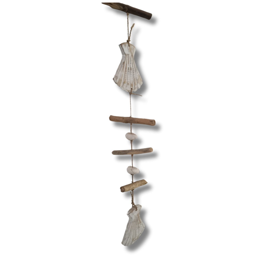 Driftwood Hanging Decorative Art DRI004 SHELLS