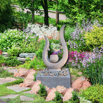 Concrete Garden Water Fountain