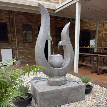 Concrete Garden Water Fountain