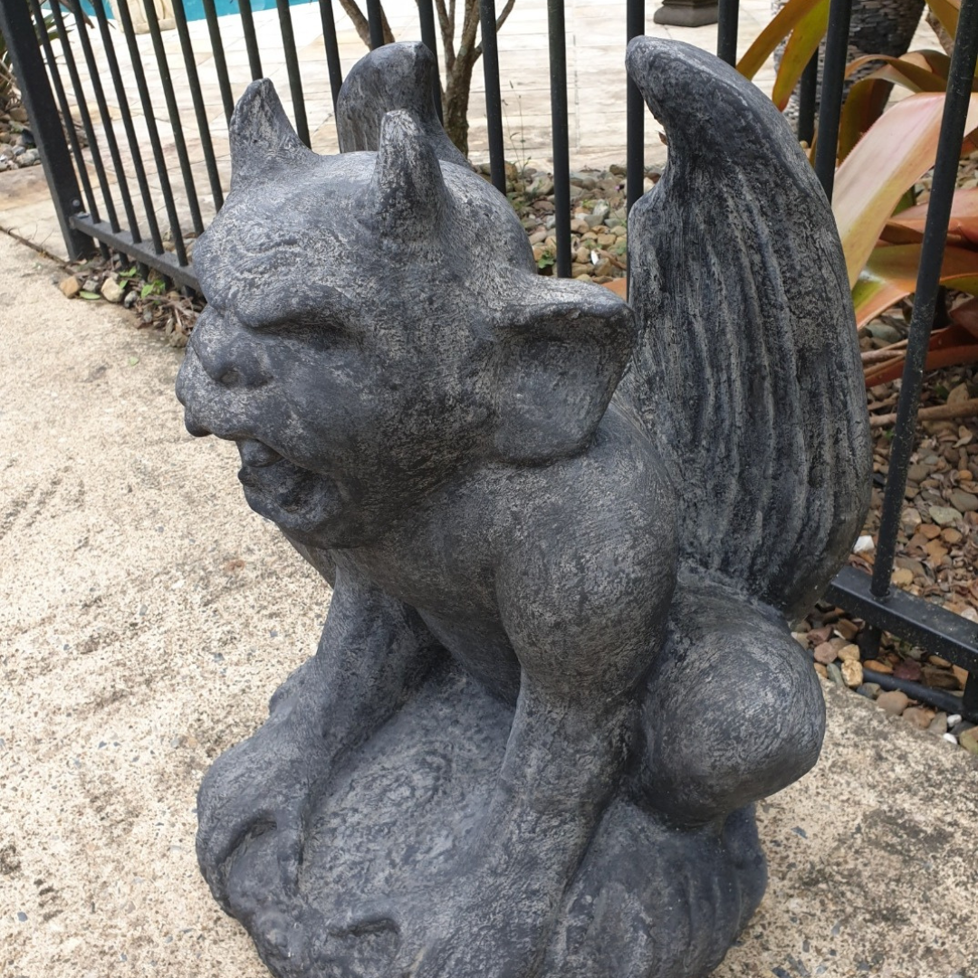 Gargoyle Garden Statues – Rustic & Concrete Designs Available - Azure Decor