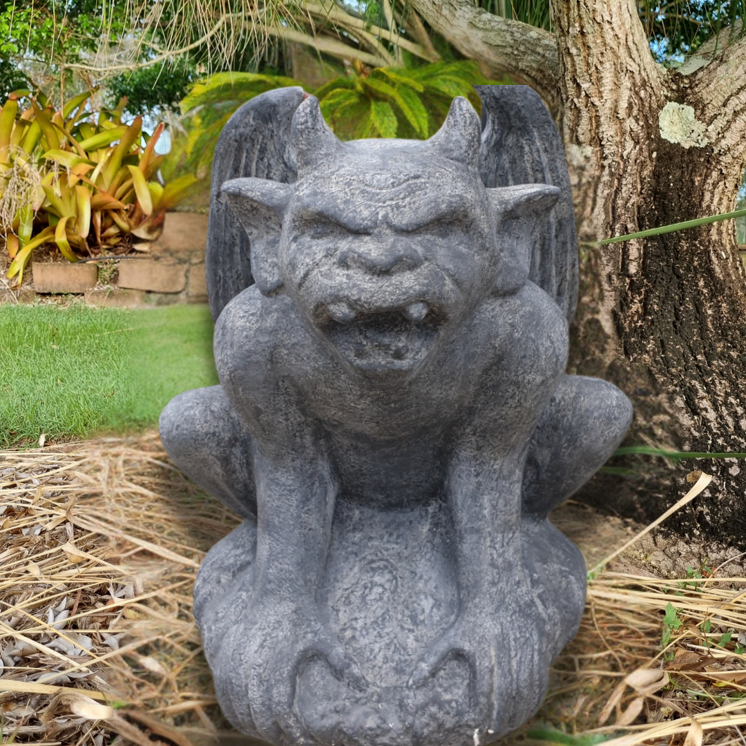 Gargoyle Garden Statues – Rustic & Concrete Designs Available - Azure Decor