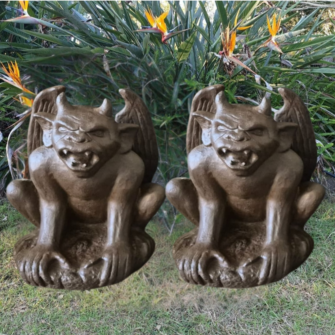 Gargoyle Garden Statues Rustic Style.1