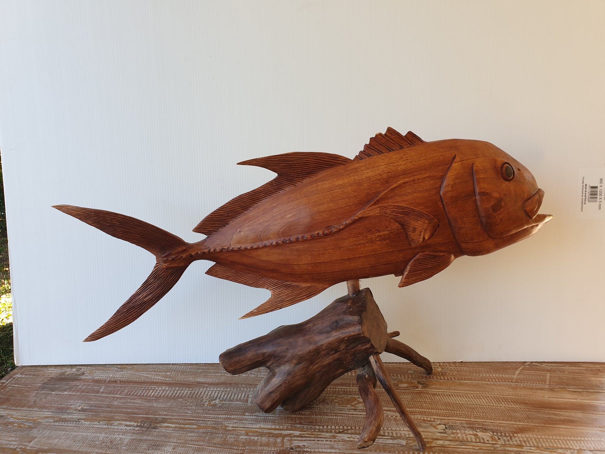 Giant Trevally Fish Carving