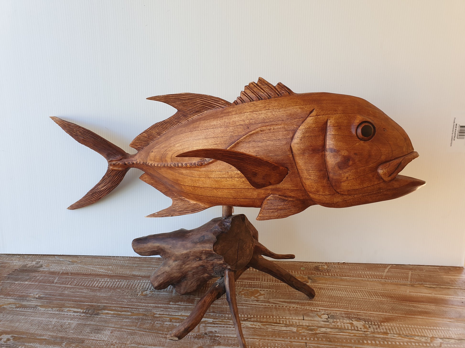 Giant Trevally Fish Carving