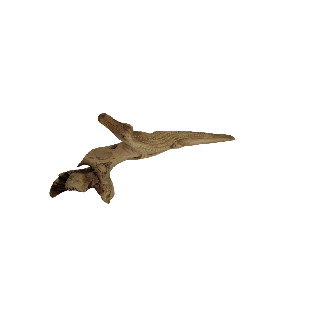 Raw parasite wood form before carving, showing the natural organic shapes that inspire each unique sculpture.