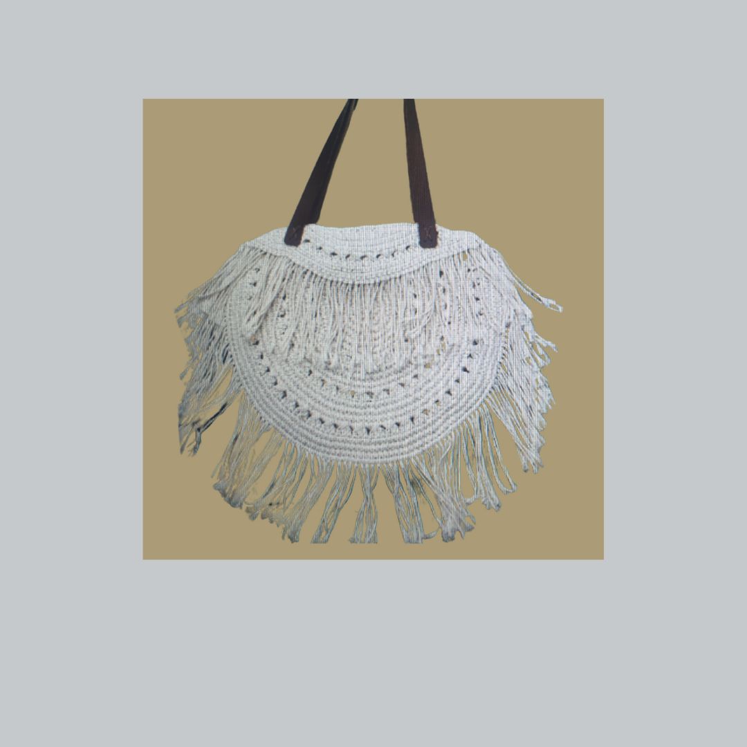 Boho Macrame Shoulder Bag Style1 