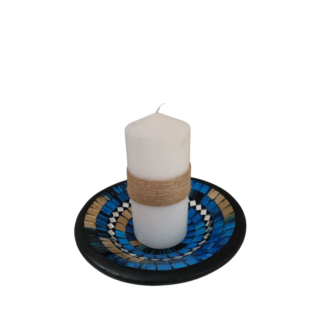 Handcrafted Mosaic Bowls – Coastal-Inspired Colour Range Ocean Blue Melody