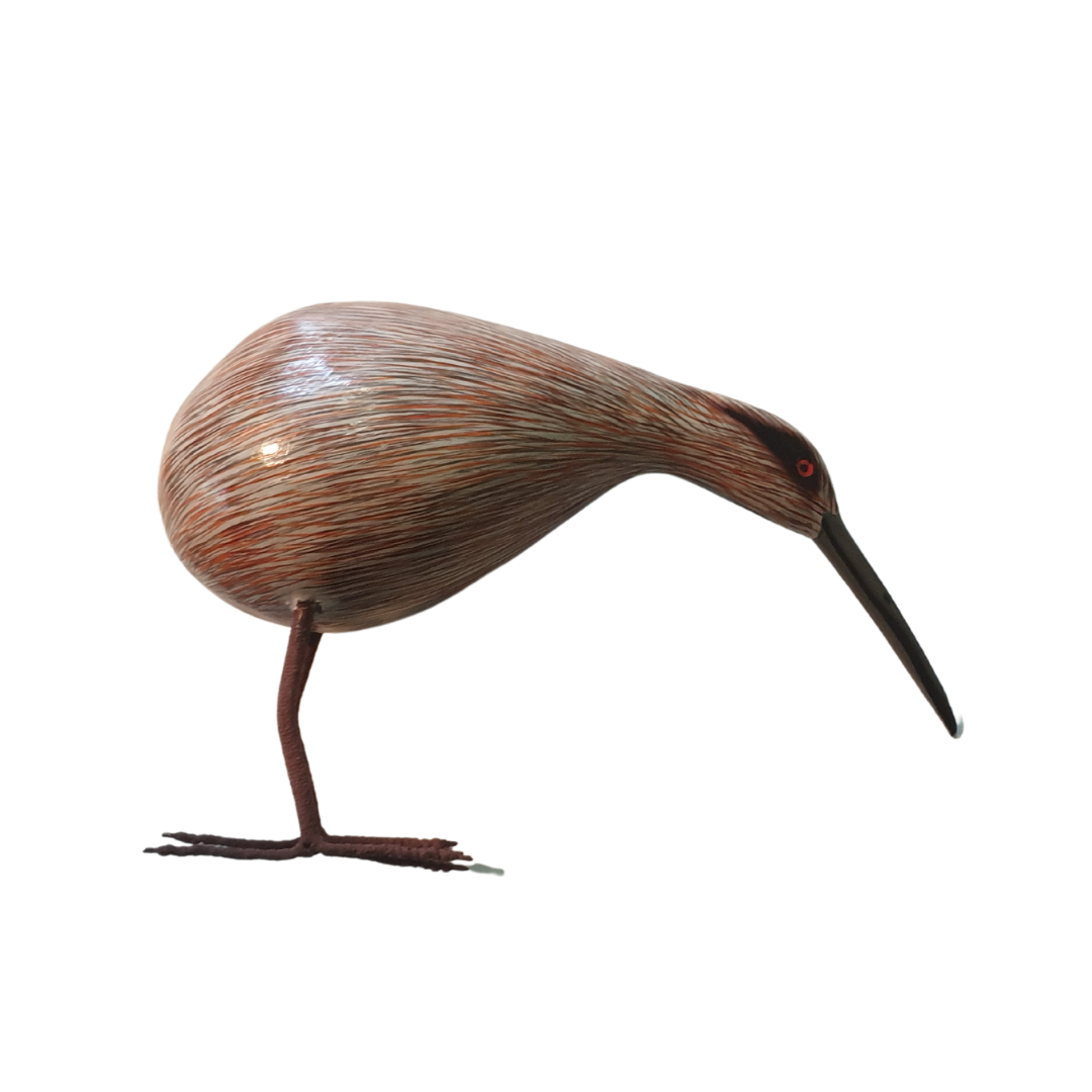 Wooden Kiwi Bird Statue - Azure Decor