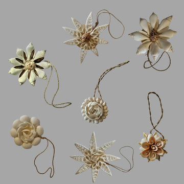 Handmade Seashell Flower Ornaments