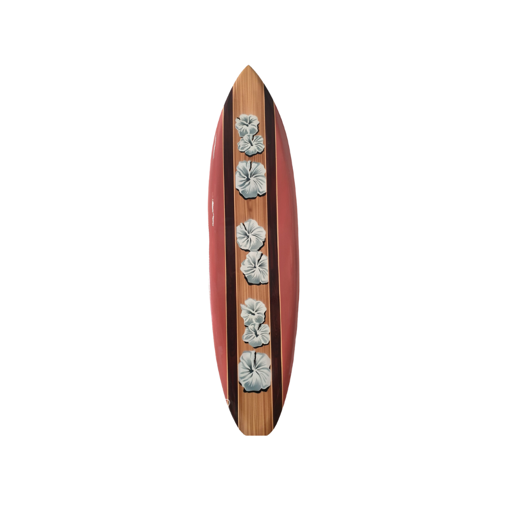 Hibiscus Flower Surf Board Art
