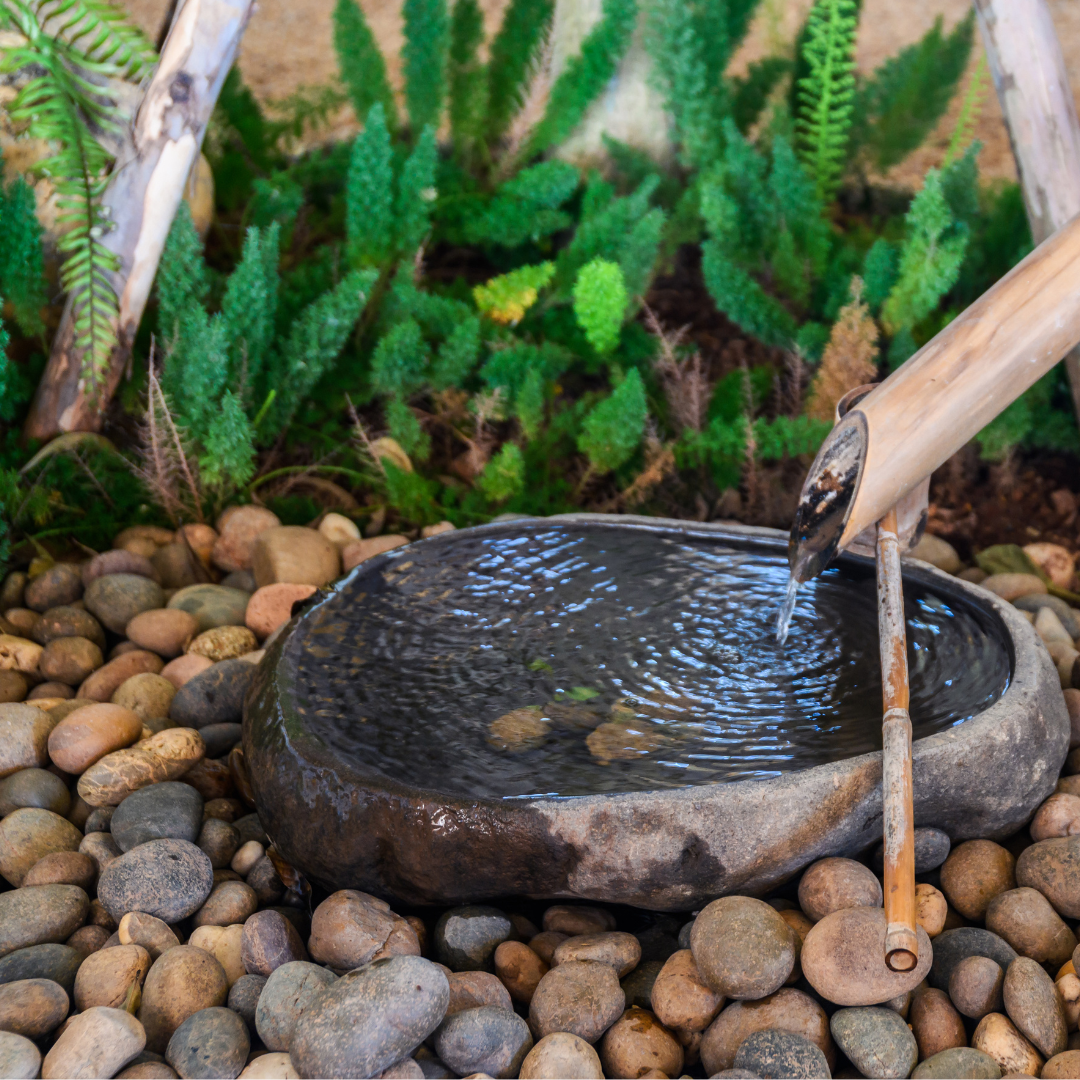 Japanese-Style Garden Stone Basin