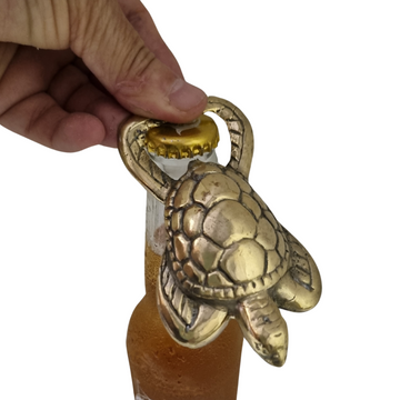 Brass Turtle Bottle Opener Figurine