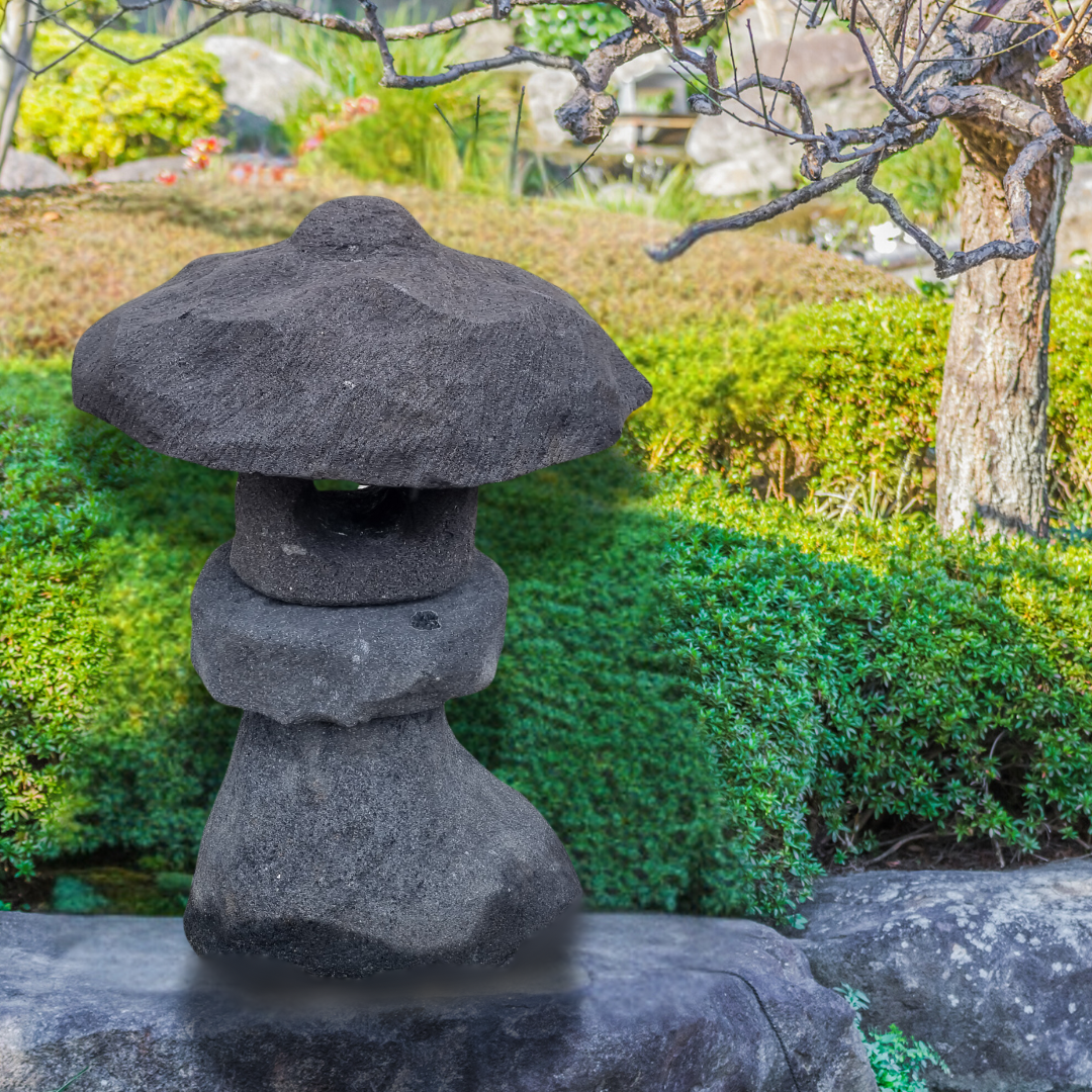 Lava Stone Garden Lantern style 2
