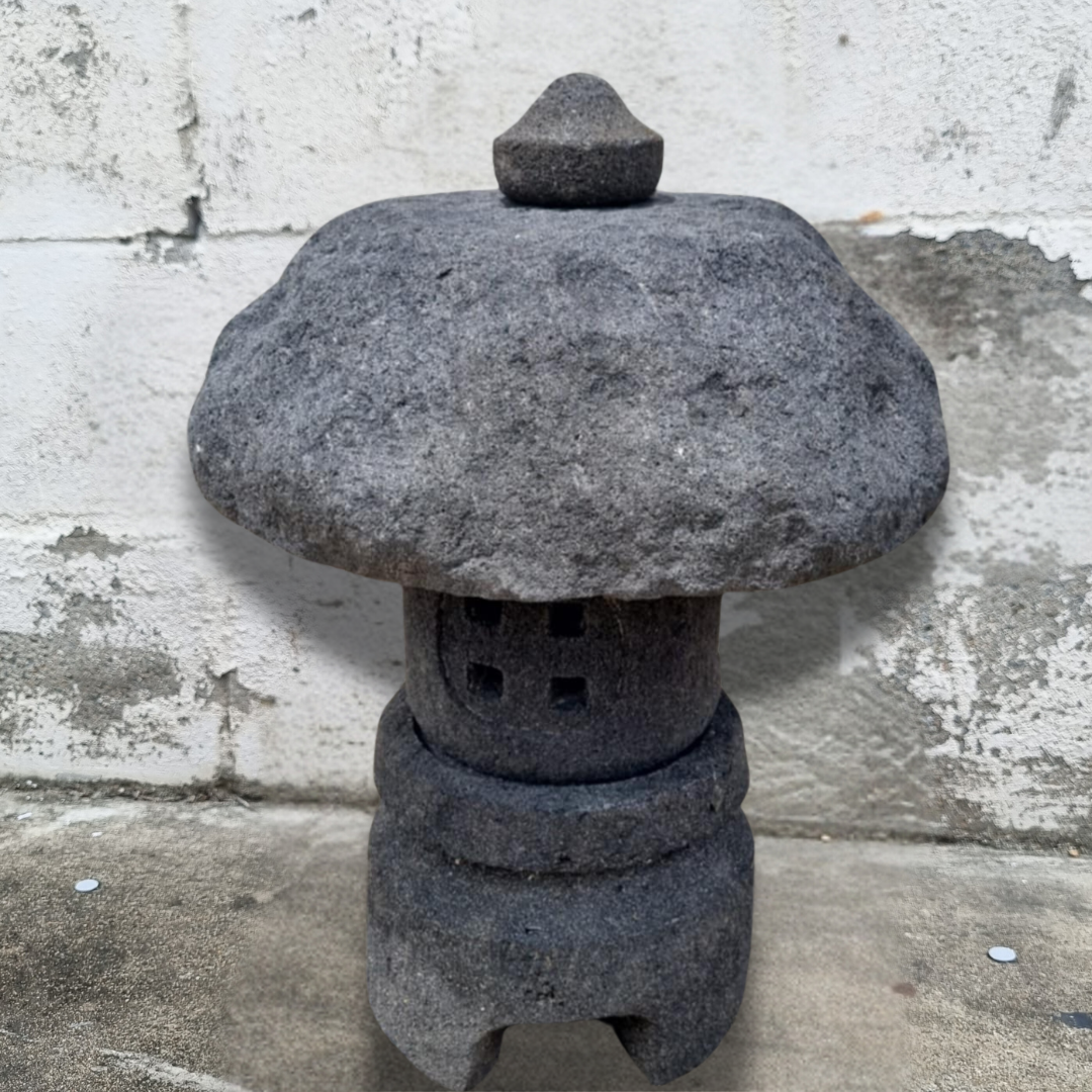 Lava Stone Garden Lantern style 1