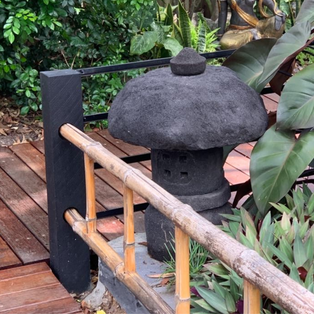 Lava Stone Garden Lantern style 1