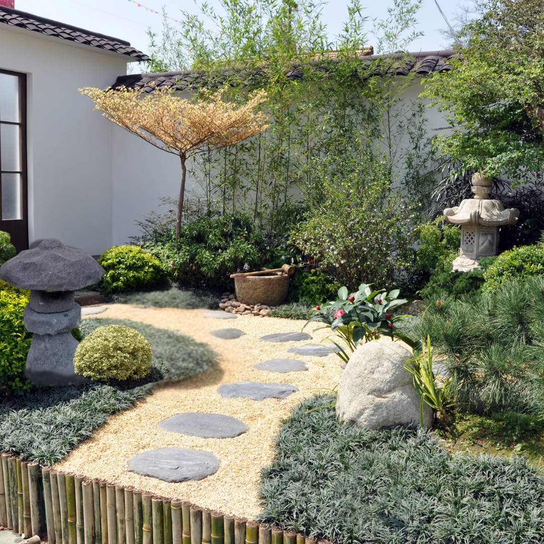 Lava Stone Garden Lantern style 2