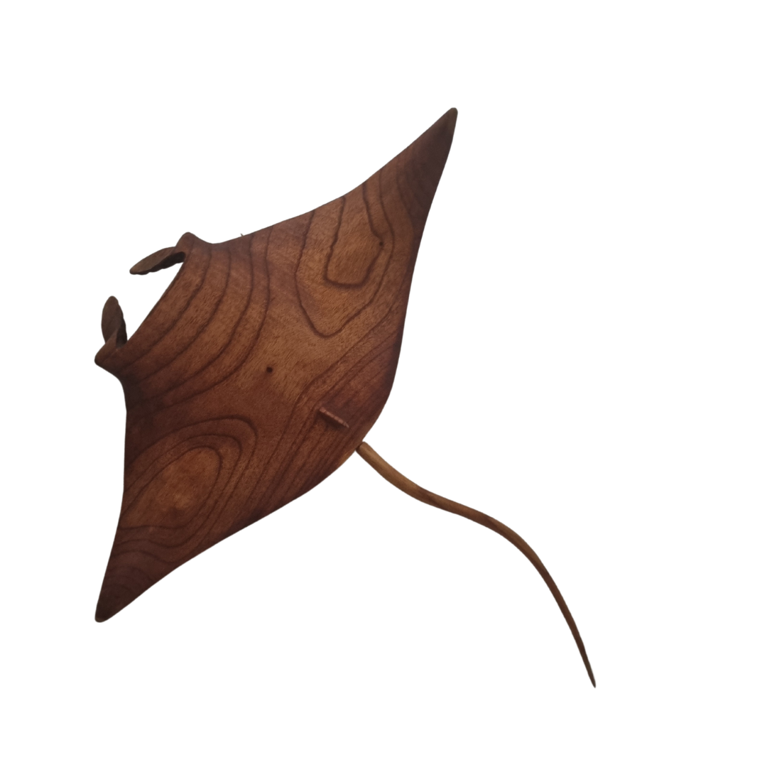 Manta Ocean Sting Ray Carved Wood