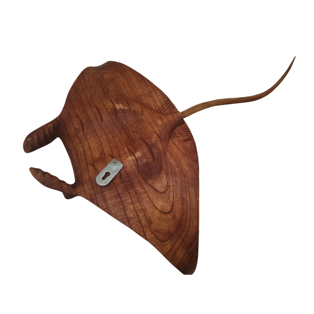 Manta Ocean Sting Ray Carved Wood