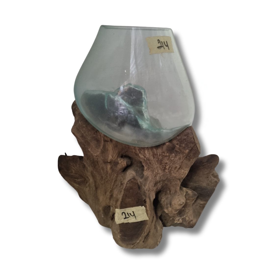 Melted Glass on Driftwood STYLE 5 214