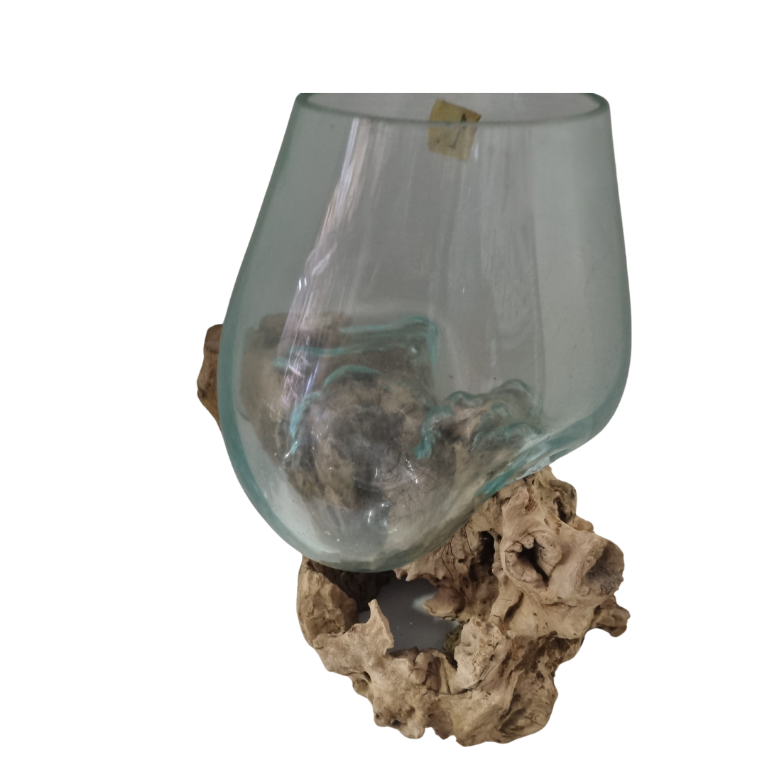 Melted Glass on Driftwood STYLE 1