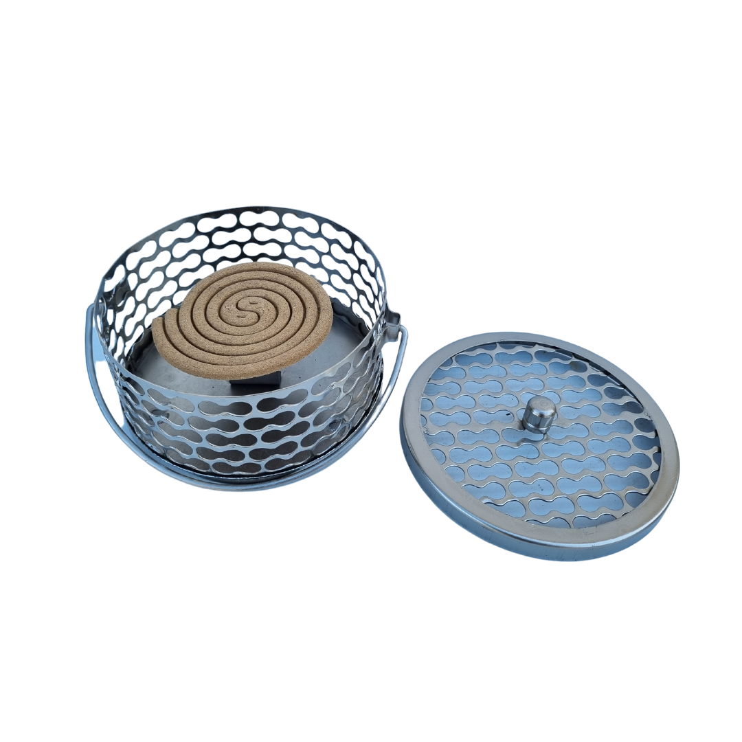 Metal Mosquito Coil Holders open