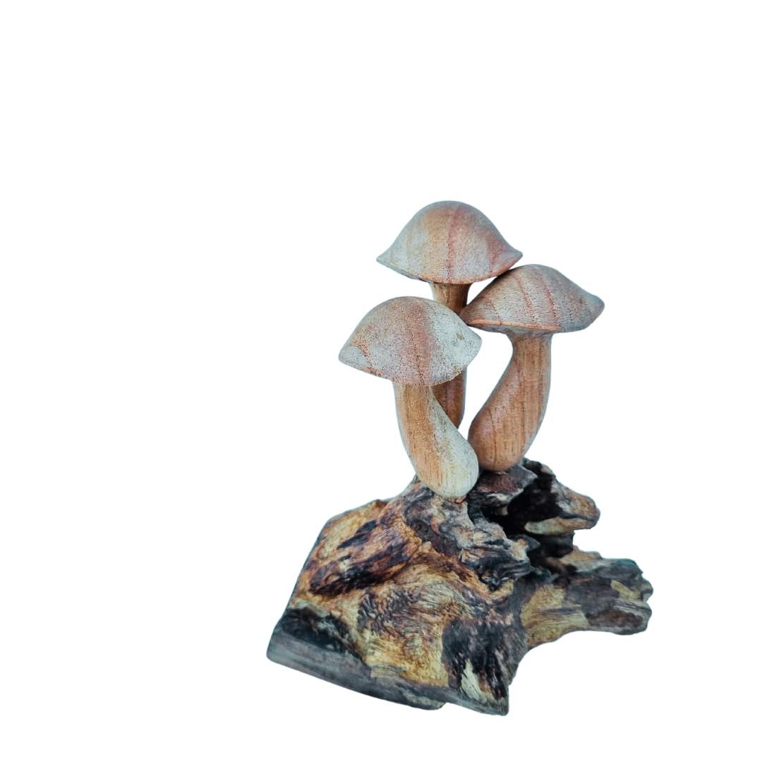 Mushroom Carving Hand Crafted Pieces Style 2 
