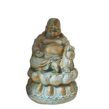 Happy Buddha Statue Rustic Style