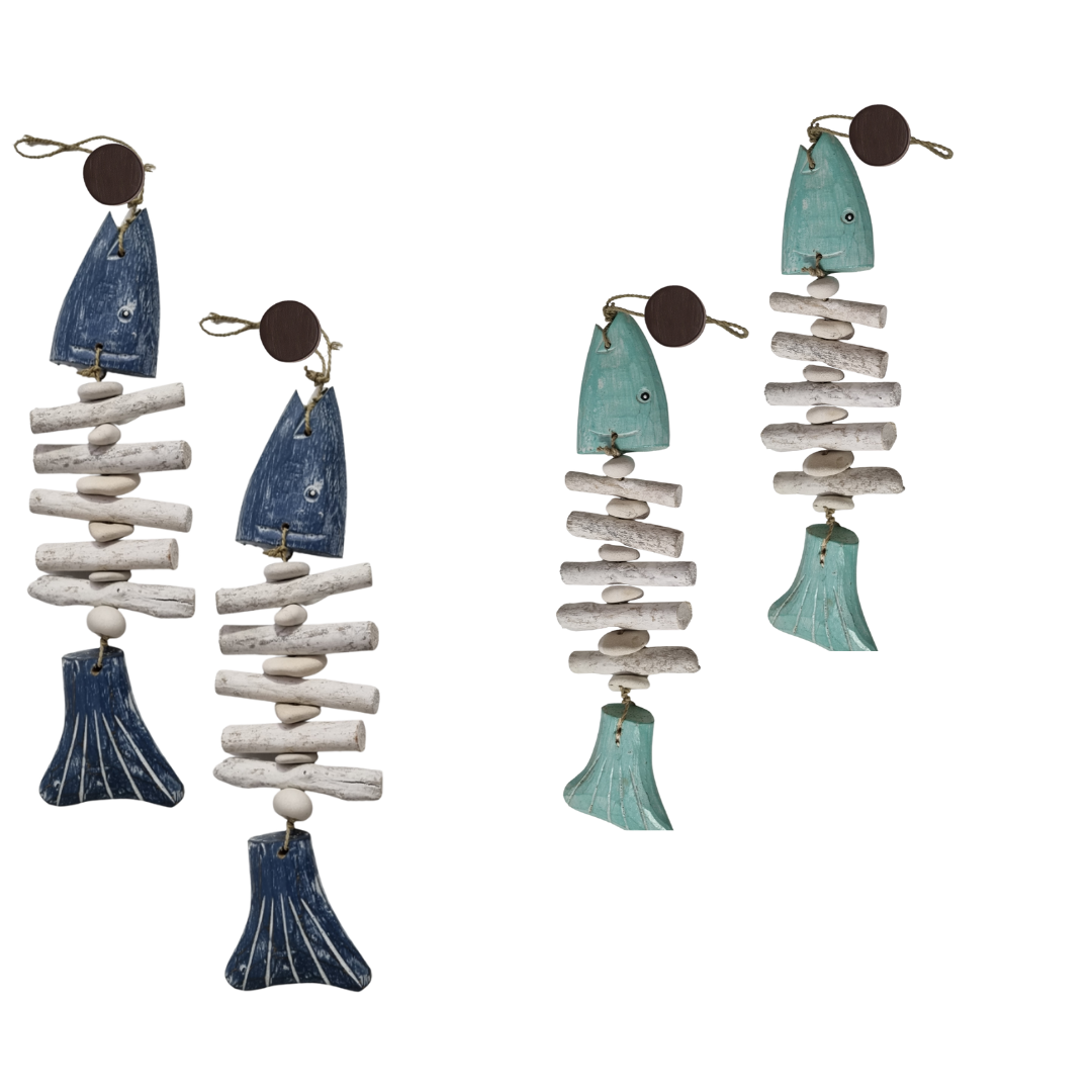 wooden fish decor hangings