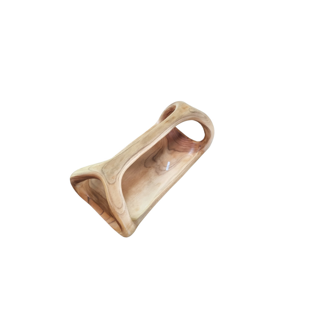 Natural Teakwood Abstract Bowls