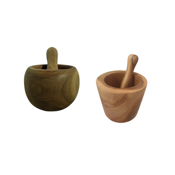 Pestal & Mortar Wooden Kitchen Tools