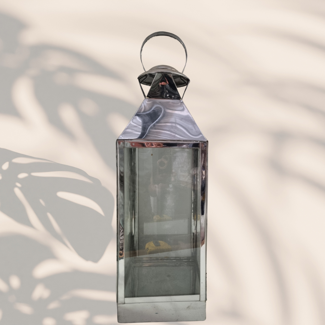 Silver Metal Lanterns (LARGE)