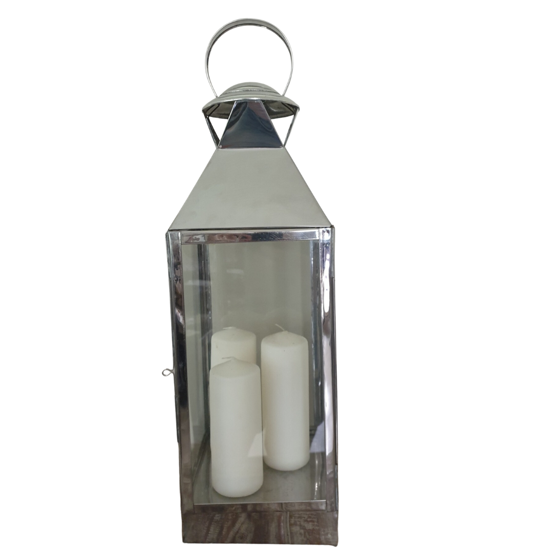Silver Metal Lanterns (LARGE)