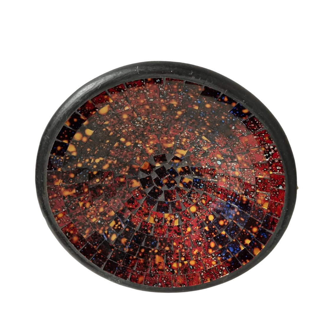 Red Galaxy Mosaic Bowl.