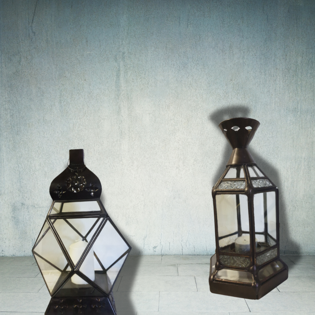 Rustic Metal Lantern Decor