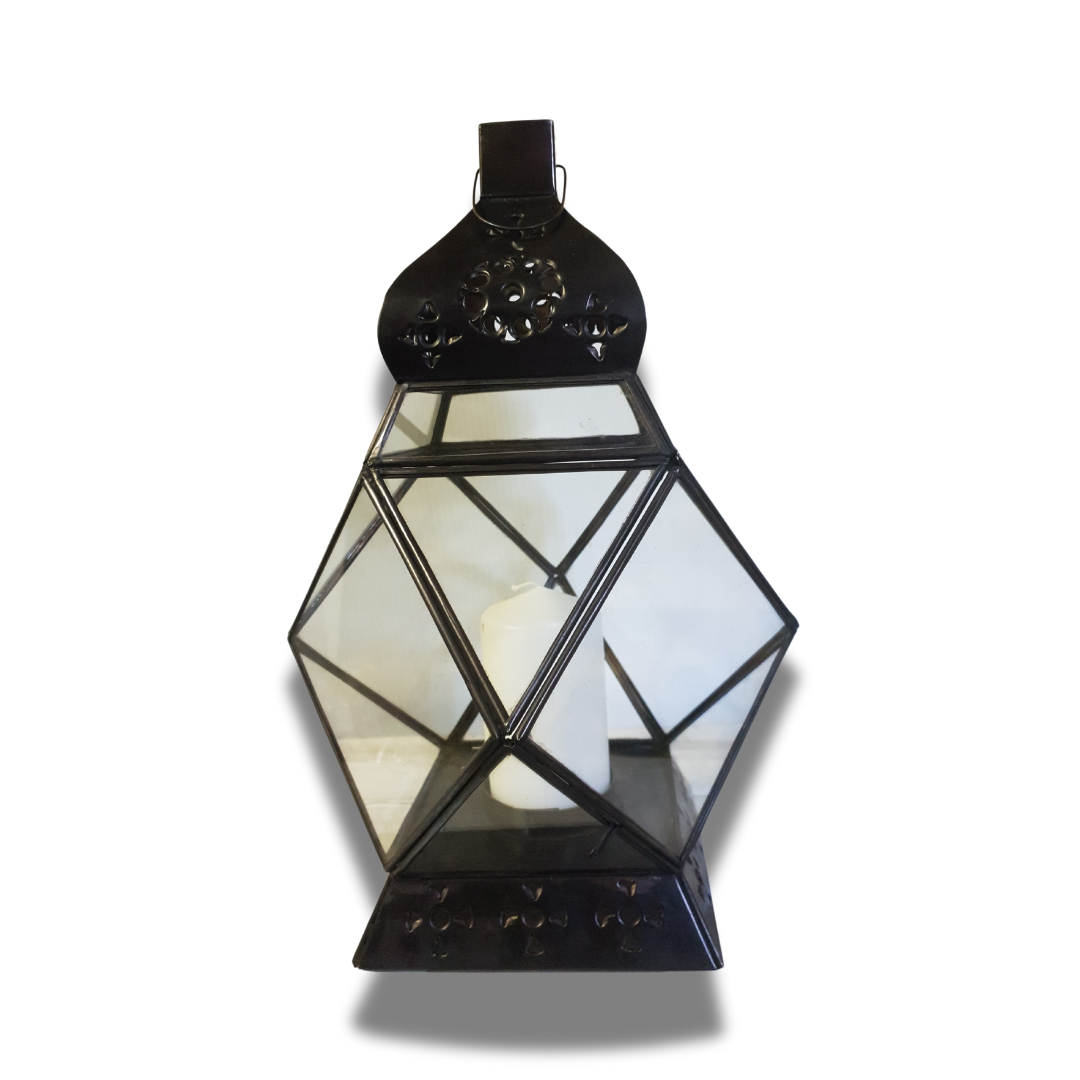 Rustic Metal Lantern Decor