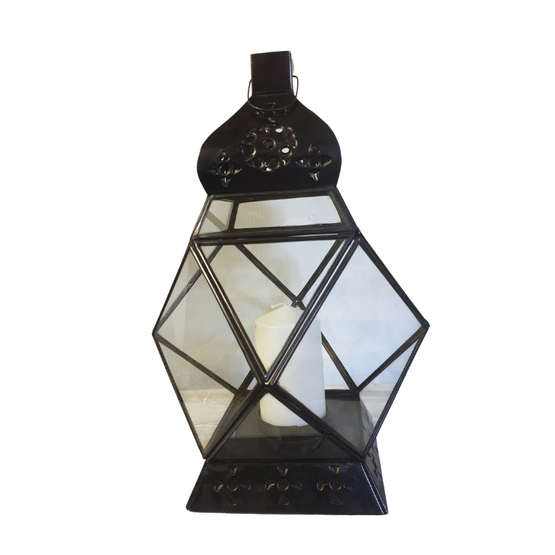 Rustic Metal Lantern Decor